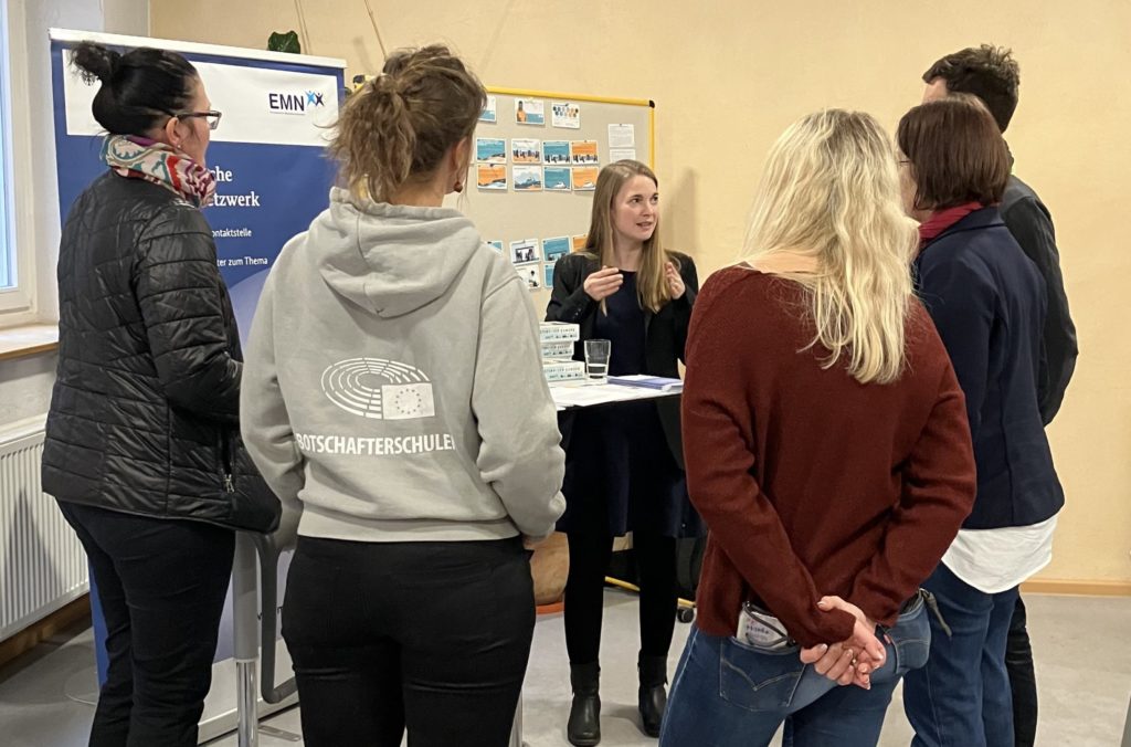 EMN Germany presents Destination Europe at a teacher training event in Nuremberg