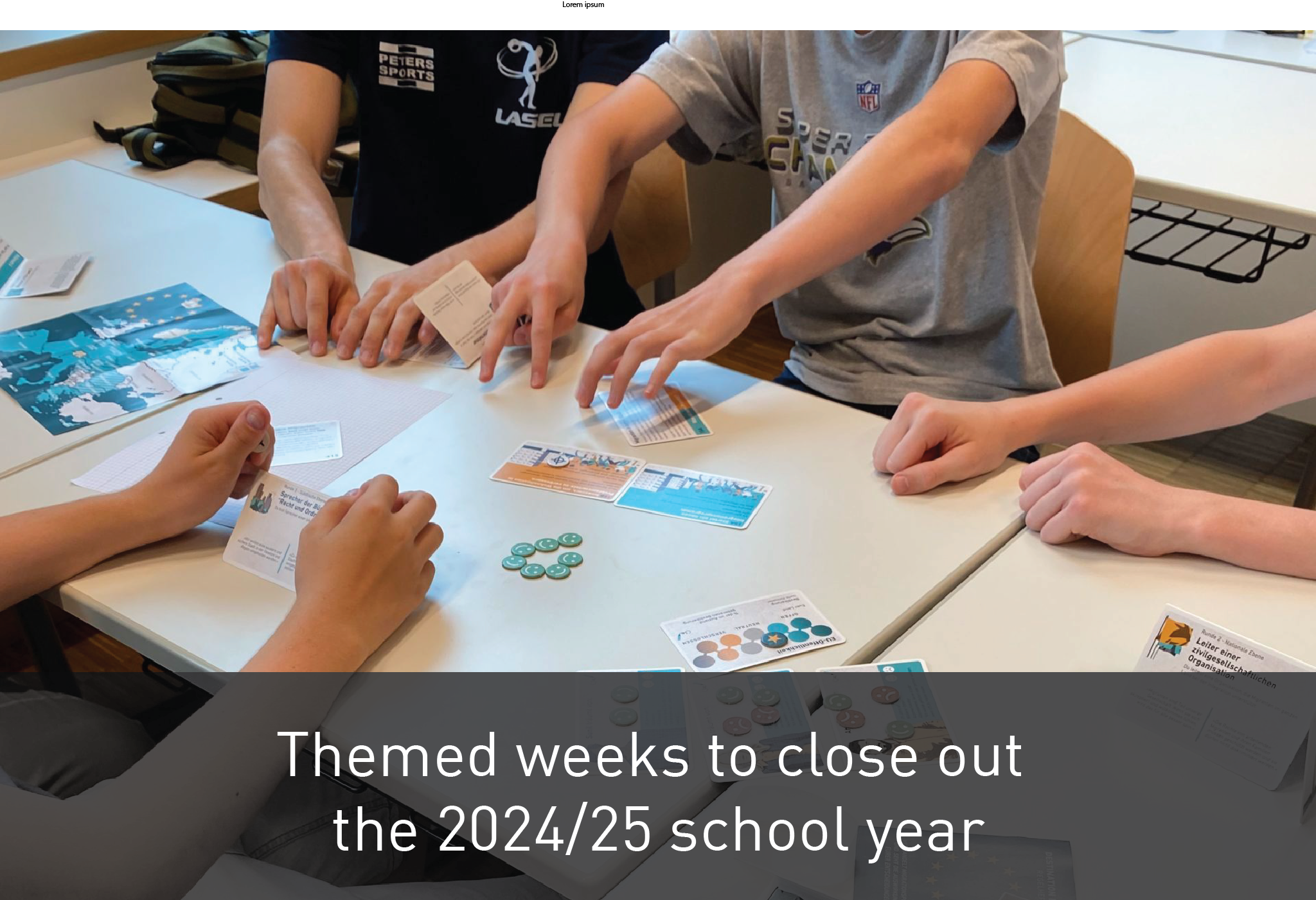 Themed weeks to close out the 2024-25 school year